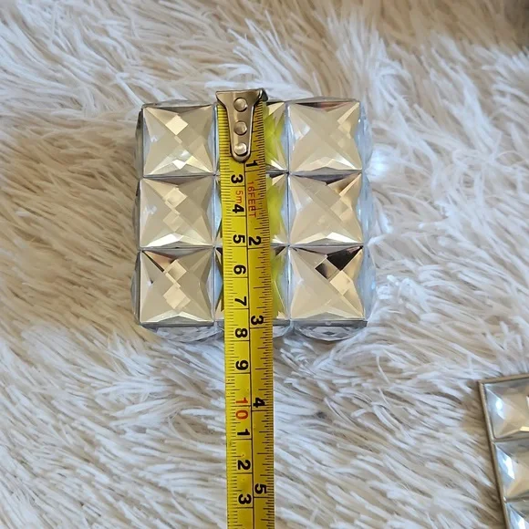 GEMSTONE BLING HOME DECOR SET PICTURE FRAME TRINKET BOXES - Picture 14 of 15